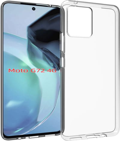 MobyDefend Hoesje - Geschikt voor Motorola Moto G72 - Transparante TPU Backcover - Volledig Doorzichtig