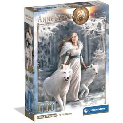 Clementoni - Puzzel - 1000 Stukjes - Anne Stokes Winter Guardians - Puzzel Voor Volwassenen