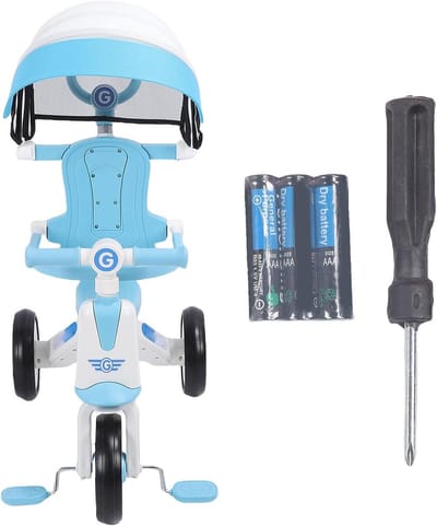 Kinder driewieler - Peuter loopfiets - Buiten spelen - 4-in-1 ontwerp - 18 maanden tot 5 jaar - Blauw