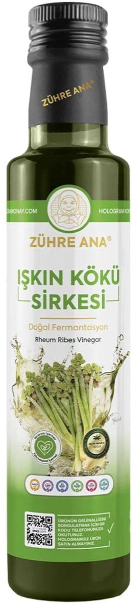 Zühre Ana® Işkın Wortel Azijn - een traditioneel product van de wilde Rheum ribes plant