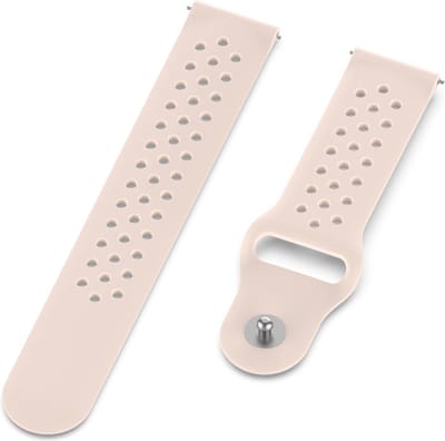 Siliconen bandje - geschikt voor Samsung Gear S3 / Galaxy Watch 3 45 mm / Galaxy Watch 46 mm - lichtroze