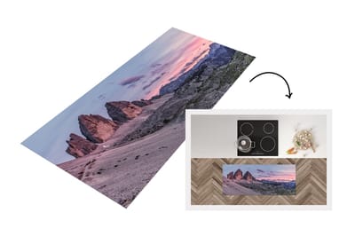 Keukenloper - Loper keuken - Tirol - Alpen - Berg - 120x50 cm - Keukenloper vinyl