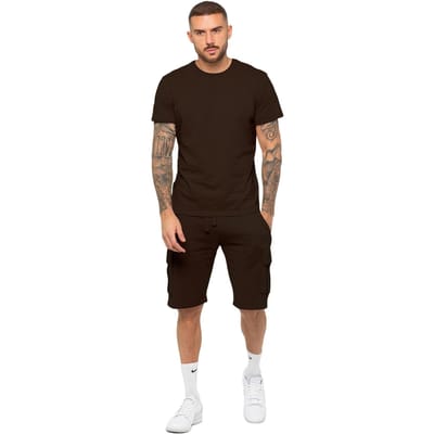 Enzo | Heren Trainingspak met T-Shirt en Korte Broek Set