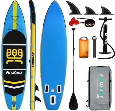 Livano Sup Board - Opblaasbaar - Supboard - Sup Boards - Paddle - Kayak - Lichtblauw - 350cm