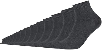 s.Oliver, unisex, kwartsokken, 15-pack, gerecycled katoen, zachte teen naden, verstevigde hiel, verstevigde punt, geribde boord, perfecte pasvorm, comfortabel, duurzaam, dagelijks gebruik, kwaliteit