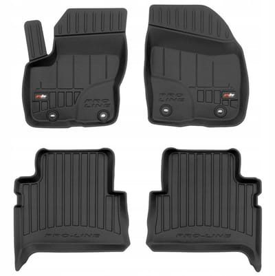 Frogum - 3D Pro-Line - Automatten Set - Geschikt voor FORD Kuga Mk1 2008-2013 - Hoge Rand 6cm - Bevestiging 25.5cm/27.5cm