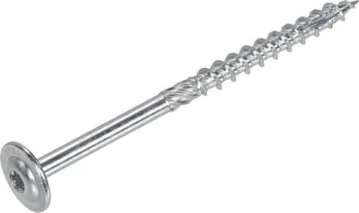 Dynaplus - Torx 25 Tellerkop schroeven - 5 x 80mm - Verzinkt - Deeldraad (100 stuks)
