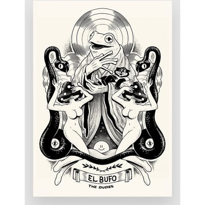 The Dudes El Bufo Unlimited Kunstdruk wit