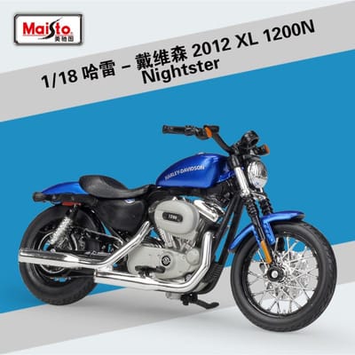 Maisto 1:18 Harley Davidson Sportster Iron 883 Legering Klassiek Motorfietsmodel Diecast Metaal Motorfietsmodel Speelgoed voor Kinderen Cadeau