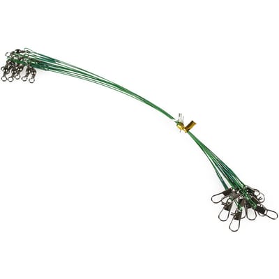 Leader en acier pêche 20 pièces Leaders de fil pêche robuste leaders de pêche haute résistance avec 18cm