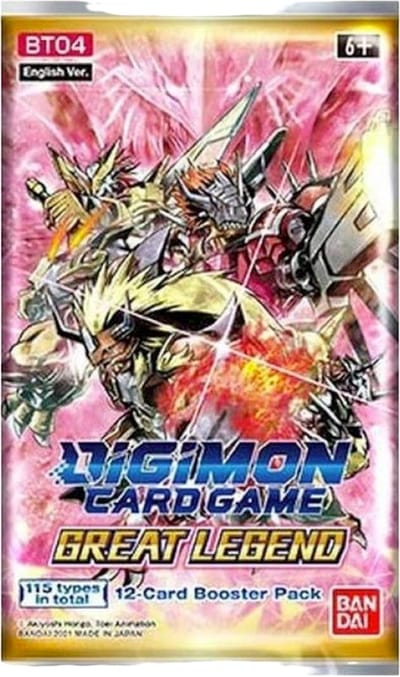 Digimon TCG Great Legend Booster Display BT04 (24 Packs) EN