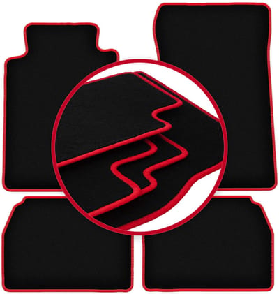 CARLUX-RED automatten voor: Mercedes C 190 W201 sedan (1982-1993)
