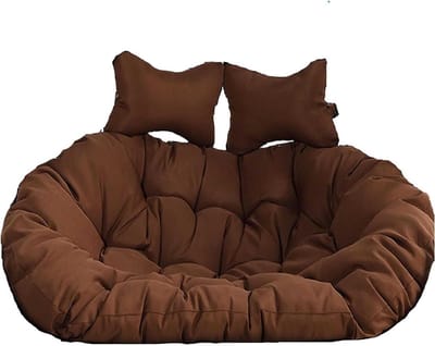 Dubbele Egg Chair Kussen - Hangstoel Kussen - Buiten Ontspannen - Waterdicht en Zonbestendig - 150 cm x 110 cm