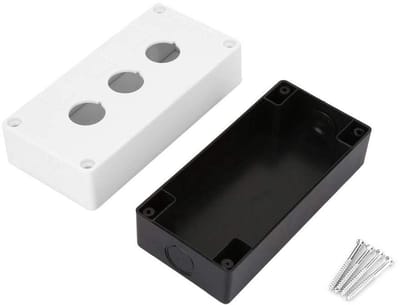 Vt products - Controlebox - Waterdichte Drukknop - Lange Levensduur - Wit - Beschermkap - Geschikt voor Muren - 3-Weg Circuit