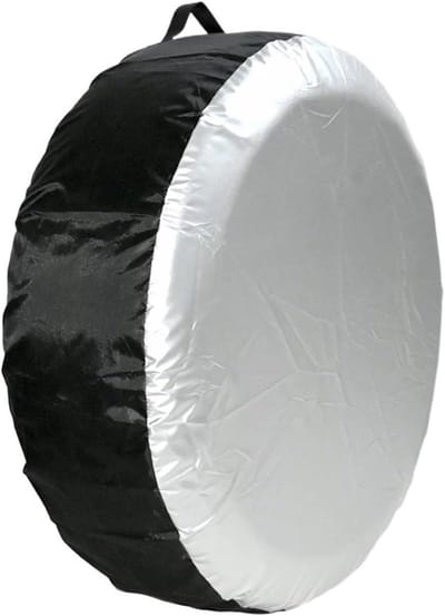 Reservewielhoes Auto - Bandenhoes Wieldop - Banden Beschermen - Water- en Vuilafstotend - 13-20 inch - Zwart Zilver