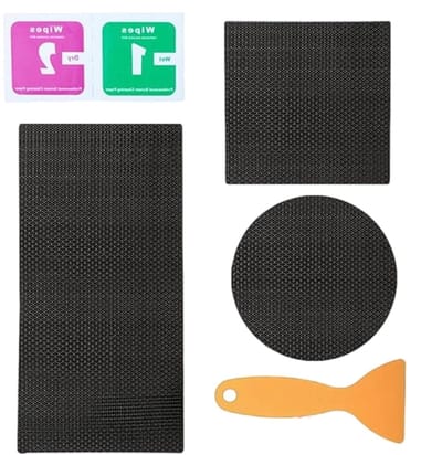 Trampoline Reparatieset - Gatentape Mat - Trampoline Onderhoud - Waterdicht UV-bestendig - 3 Vormen - Zwart