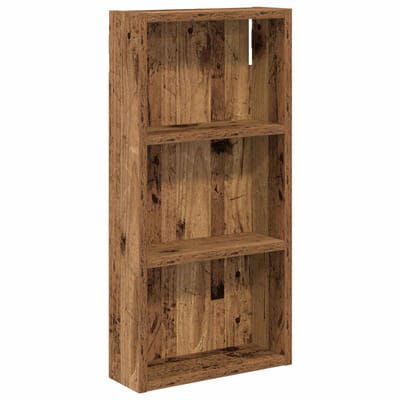 vidaXL - Badkamer - wandkast - Oudhout - 30 - x - 10 - x - 60,5 - cm - Geconstrueerd - hout