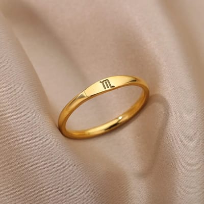 Sterrenbeeld ring - Horoscoop ring - Schorpioen - Zegelring stijl