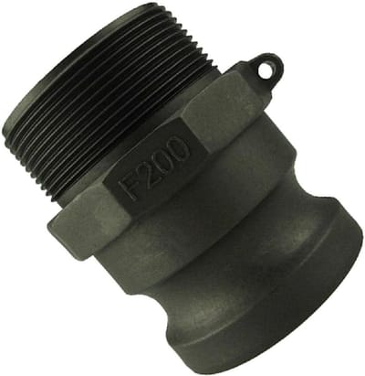 Polypropyleen Camlock Fitting 2 Inch, Male Adapter x Male Couplings, Duurzame Waterverbindingen en Slangfittingen