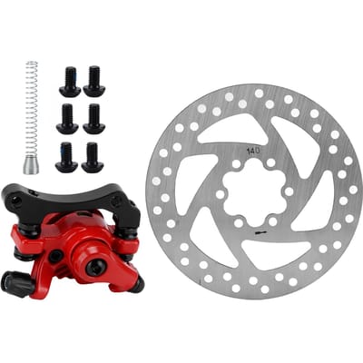 140mm Remschijf Klauw Kit 6-Gats Aluminiumlegering Slijtvastheid voor Elektrische Scooter