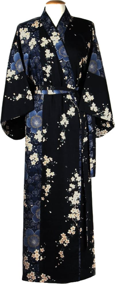 DongDong - Originele Japanse kimono - Katoen - Kersenbloesem - L/XL