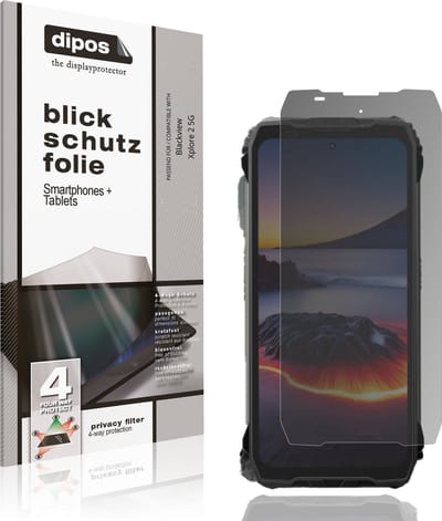 dipos – Matte Privacy Screenprotector geschikt voor Blackview Xplore 2 5G | Anti-Spy Beschermfolie