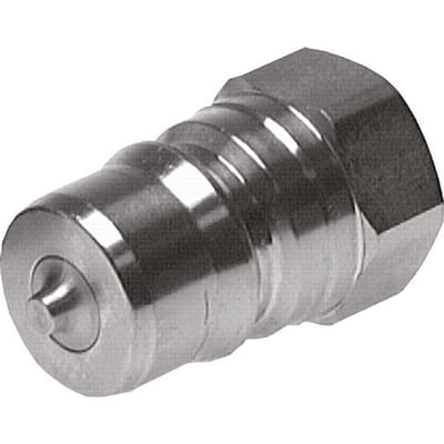 RVS DN 50 Hydraulische Koppeling Insteeknippel G 2 inch Binnendraad ISO 7241-1 B D 63.2mm