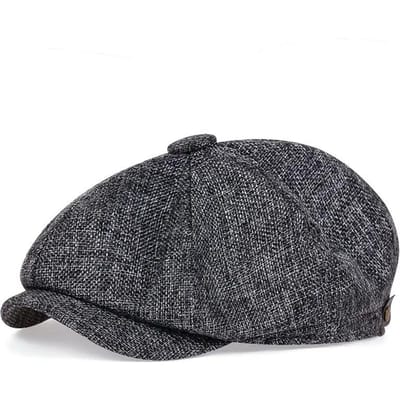 Nieuwe Heren Casual Newsboy Hoed Lente Zomer Dunne Retro Baret Hoed Wild Casual Hoeden Unisex Achthoekige Pet Mode Hip Hop Petten Gorras One Size gray