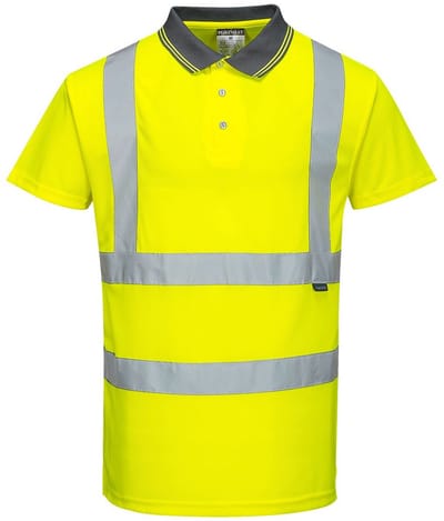 Portwest Hi-Vis Korte Mouw Polo S477 - Geel - S