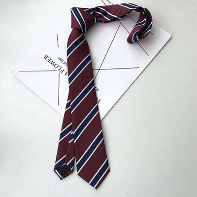 Japanse JK Stropdas Vrouwelijke Kleding Accessoires Versieren Studentenuniform Strik Hand College Stijl Rode Gestreepte Stropdassen voor Meisjes white