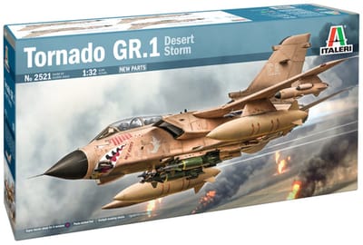 Italeri Modelbouwpakket Vliegtuigen - 2521 Panavia Tornado GR.1 Desert Storm 1991 RAF - Britse Straaljager Plastic - 1:32 - Modelbouw