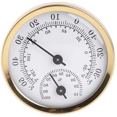Analoge Binnen Thermometer en Hygrometer, 2-in-1 Vochtigheidsmeter voor Huizen, Kassen en Tuinen, Nauwkeurige Temperatuur- en Vochtmeting