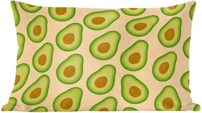 Sierkussens - Kussentjes Woonkamer - 60x40 cm - Avocado - Patroon - Groen - Pit