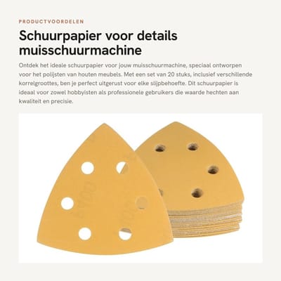 Dailygoods- Schuurpapier Set 20 Stuks - Korrel 40-400 - Voor Muisschuurmachine - Aluminiumoxide - Antistatisch - Geschikt voor Houtbewerking - Schuurbladen