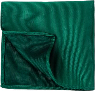 Fako Fashion - Pochette - Pochet - Gestreept - 22x22cm - Donkergroen