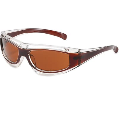UV-Beschermd Gepolariseerd UV-Bescherming Lichtgewicht Comfortabel Duurzaam Hoge Kwaliteit High End Dames Heren Zonnebrillen brown