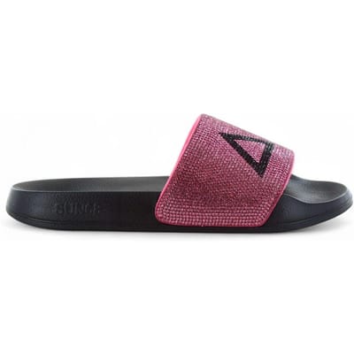 SUN68 Slippers LOGO STRASS - Damen Sandalen Pantoletten Slides Badesandalen X35205-1162 ORIGINAL EU 38