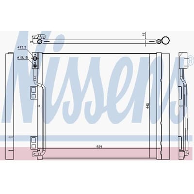 Condensator, airconditioning NISSENS 940386