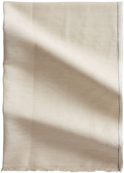 Marc O'Polo sjaal Woven Scarf Grey Silk crème
