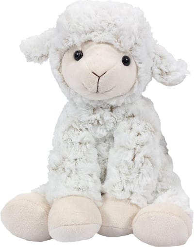 Pia Toys Knuffeldier Schaap/lammetje - zachte pluche stof - premium kwaliteit knuffels - wit - 25.5 cm - Schapen - zittend