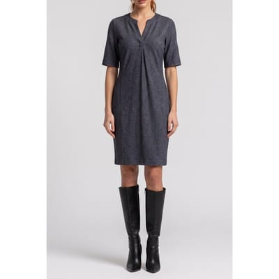 Studio Anneloes Short Sleeve Simplicity Dresss Grey Maat: XS | Blousejurken Outlet | Dames | Grijs