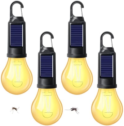 Dailygoods - Set van 4 Oplaadbare Campinglampen met Muggenbescherming