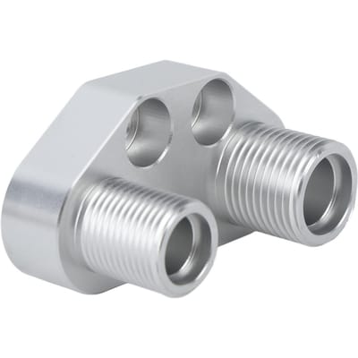 AC Compressor Adapter Swap Billet Aluminium Compressor Rechte Adapter voor Sanden SD7B10 7176