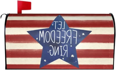 Brievenbushoes Magnetisch - Posthoes Decoratie - Tuin Decoratie - Waterdicht Oxford Doek - 21 x 18 Inch - Patriottisch