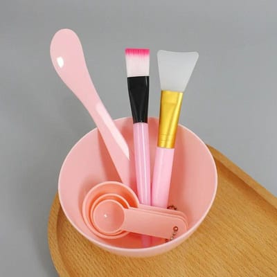 Ensemble de bols de mélange de masques faciaux, outil de mélange de masques faciaux à faire soi-même avec bol de masque en Silicone, pinceaux de maquillage, spatule, soins de la peau, beauté et santé white