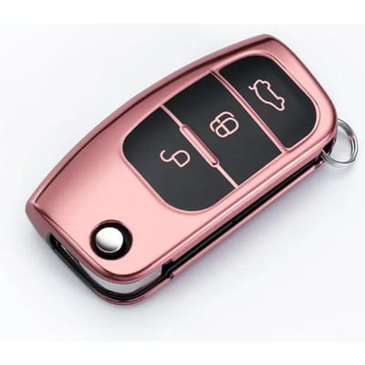 Sleutelhanger Beschermhoesje Voor Ford Focus 2 Mk2 Fiesta Mondeo Galaxy Falcon Territory Ecosport Auto Sleutelhoes Cover Accessoires white