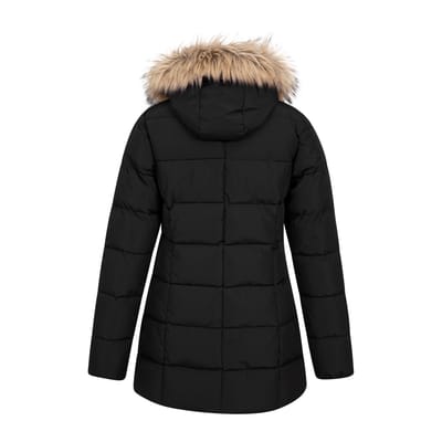 Mountain Warehouse Dames/Dames Nola Lang Gewatteerd Jasje (Zwart)