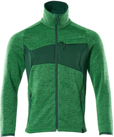 Mascot Accelerate Gebreide trui met rits 18105-951 - helder groen/groen - L