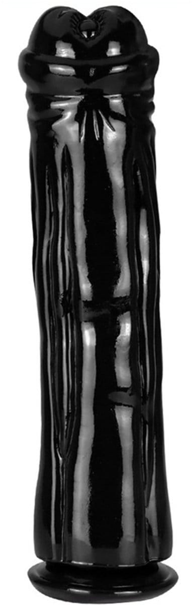 26 Cm Lange Knuppel Dildo - Zwarte Dildo Met Zuignap Doorsnede 5.5 cm