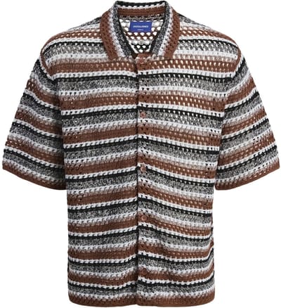 Jack & Jones Gebreide overhemd Gestreept Gebreide overhemd